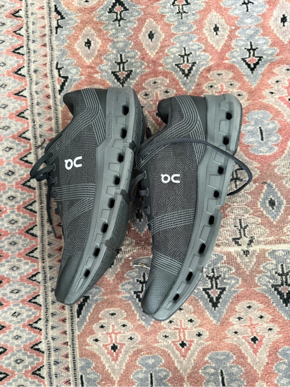 On Running Men's Cloudflow Black Athletic Running Shoes - Picture 5 of 6